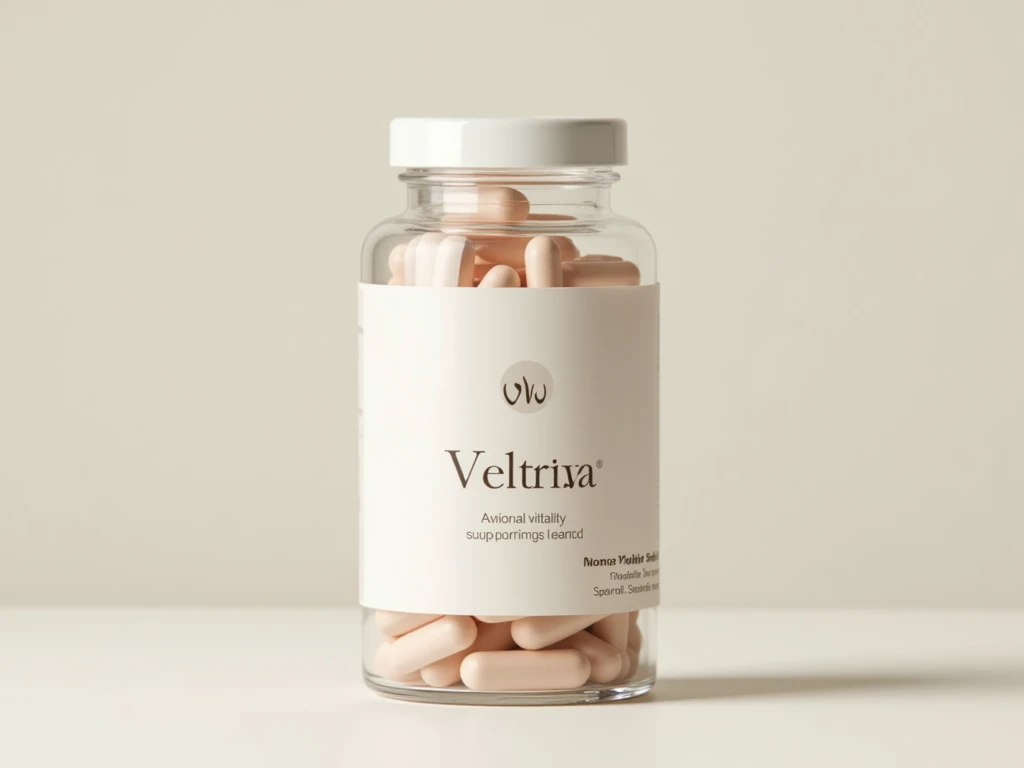 Veltriva supplement bottle and packaging